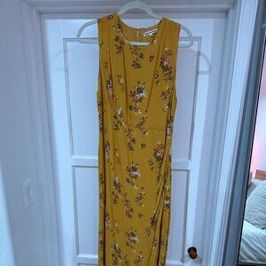 Floral Mustard Dress